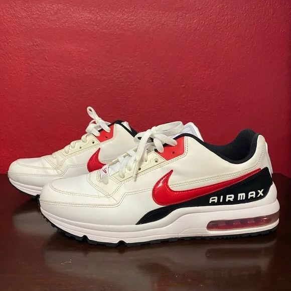 Nike Air Max LTD 3 White and Red Men's Shoes size 11 - Picture 4 of 8